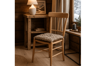 Galette de chaise Cosylife taupe