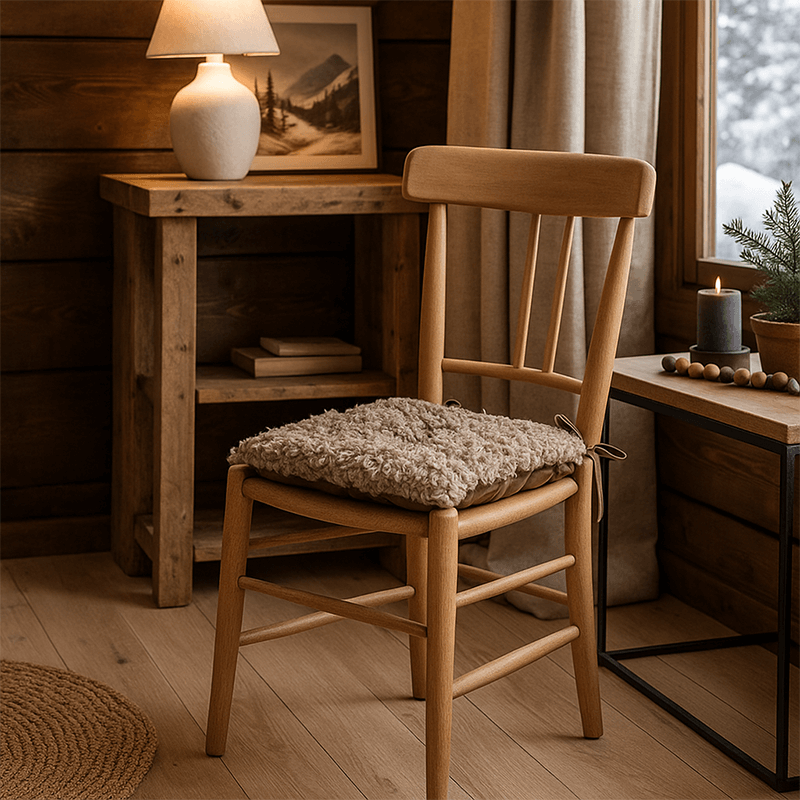 Galette de chaise Cosylife taupe