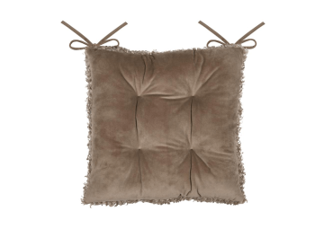 Galette de chaise Cosylife taupe