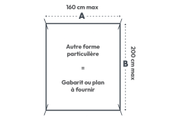 COCORIVAN Matelas Mémory camping-car mousse à mémoire de forme épaisseur 10, 12, 14 ou 20 cm