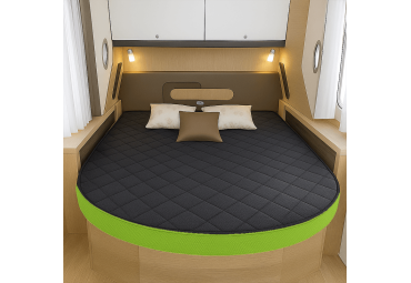 COCORIVAN Matelas Airflex pour camping-car mousse haute résilience épaisseur 10, 12, 14 ou 18 cm