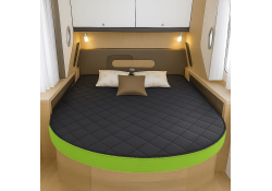 COCORIVAN Matelas Airflex pour camping-car mousse haute résilience épaisseur 10, 12, 14 ou 18 cm