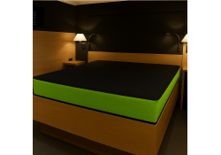 COCORIVAN Matelas Eco bateau mousse haute densité épaisseur 10, 12 ou 14 cm