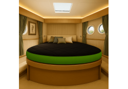 COCORIVAN Matelas Ergolattex bateau mousse haute résilience épaisseur 12, 14, 18 ou 20 cm