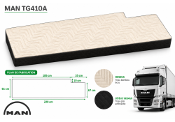 Matelas cabine pour MAN TG410A