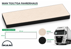 Matelas cabine pour MAN TGX...