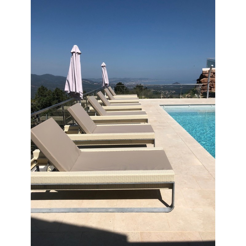 Bain de soleil 190 (120+70) x 70 x 8 imperméable Bain de soleil 190 (120+70) x 70 x 8 imperméable