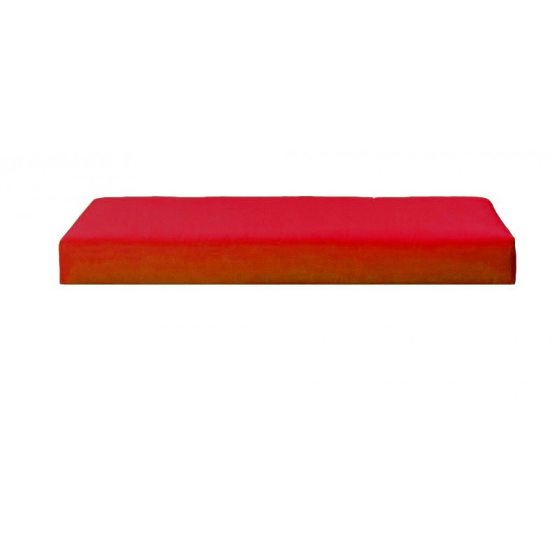 Coussin 185 x 135 x 12 mémoire de forme tissu microfibre ROUGE