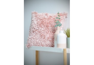 Coussin SHAGGY rose