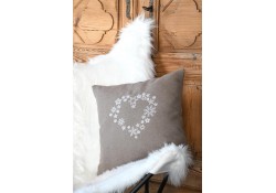 Coussin ARLY TAUPE