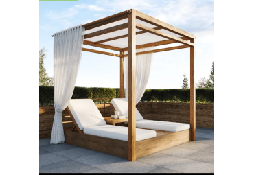 Bain de soleil 200 (130+70) x 60 x 12 imperméable