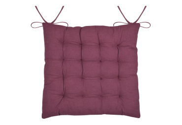Galette de chaise Coline pourpre