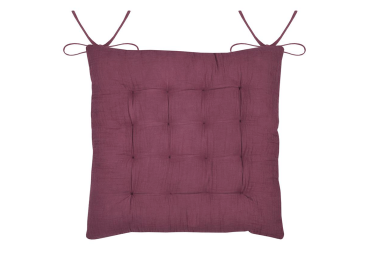 Galette de chaise Coline pourpre
