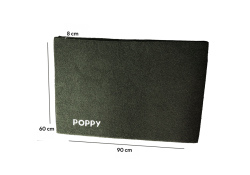 Coussin pour chien PREMIUM tissu bouclette vert M