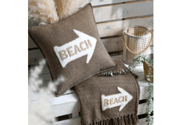 Coussin Arcachon taupe