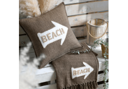 Coussin Arcachon taupe