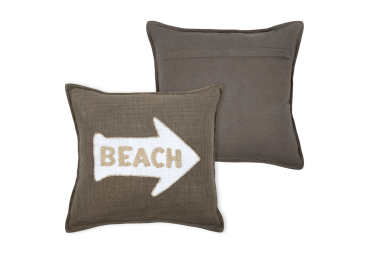 Coussin Arcachon taupe