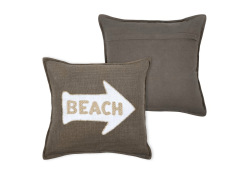 Coussin Arcachon taupe