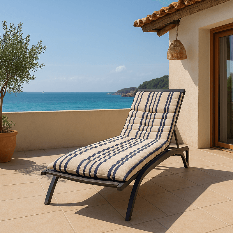 Coussin de bain de soleil MANDUEL bleu