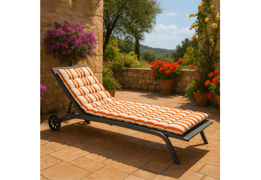 Coussin de bain de soleil MANDUEL orange