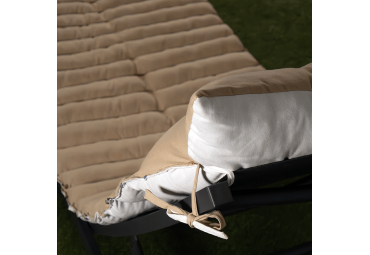 Coussin de bain de soleil DUO blanc lin