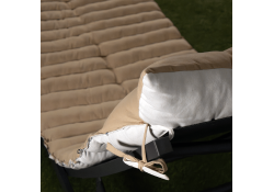 Coussin de bain de soleil DUO blanc lin