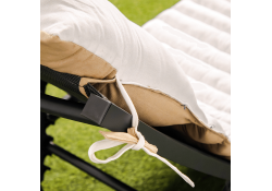 Coussin de bain de soleil DUO blanc lin