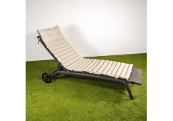 Coussin de bain de soleil DUO gris perle