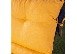 Coussin de bain de soleil DUO moutarde taupe