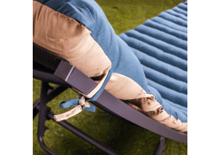 Coussin de bain de soleil DUO pétrole lin