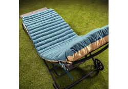 Coussin de bain de soleil DUO pétrole lin