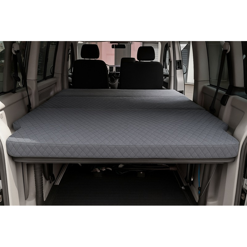 Matelas Gonflable Pour VW Transporter T6.1 Kombi Crew Van – PVC Floqué Doux, Anti-pression, Pour Camping Et Road Trips, Noir