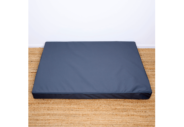 Coussin pour chien Memory tissu bouclette gris XL