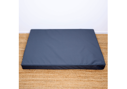 Coussin pour chien Memory tissu bouclette gris XL
