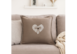Coussin Meane taupe