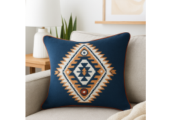 Coussin Louisiane bleu