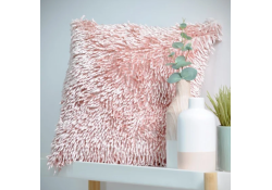 Coussin SHAGGY rose