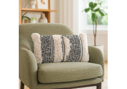 Coussin Alaia rectangle noir