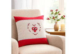 Coussin Pauline rouge