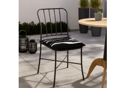 Galette de chaise Peter noir