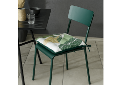 Galette de chaise Zira verte